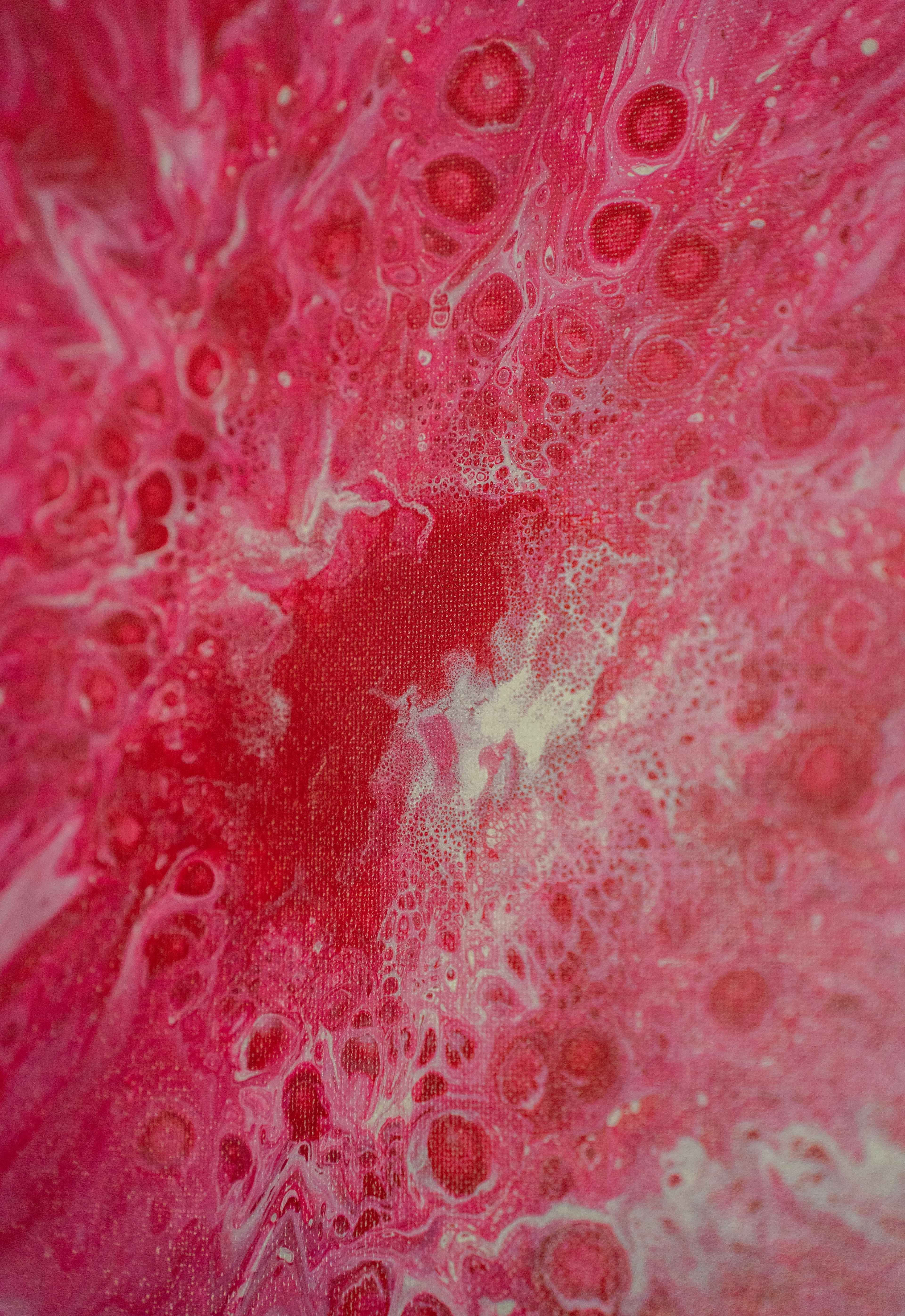 Cotton Lava: Handmade Acrylic Artwork Canvas: 10”x10”