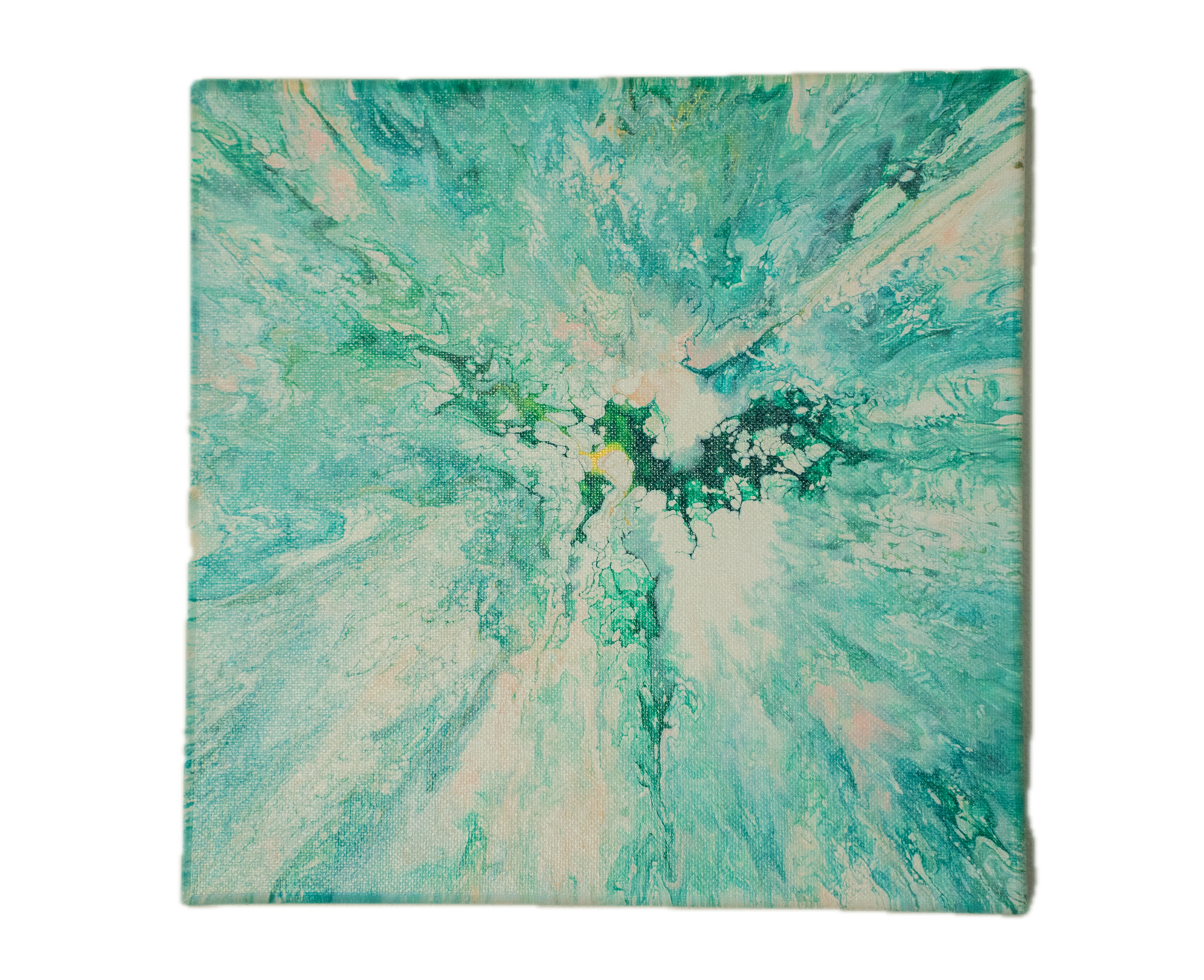 Krystal Klear: Handmade Acrylic Artwork Canvas: 10”x10”