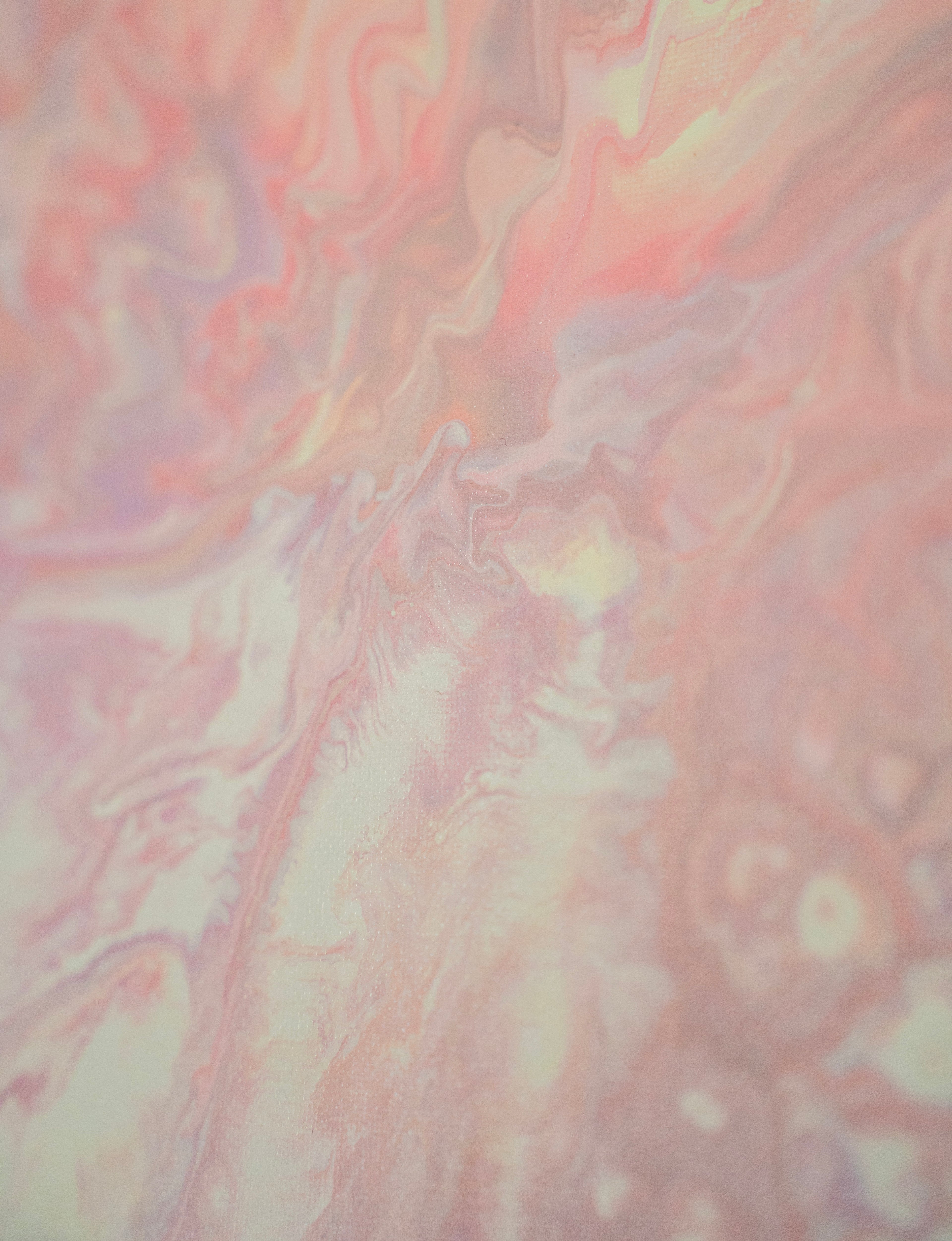 Pink Lemonade: Handmade Acrylic Artwork Canvas: 10”x8”