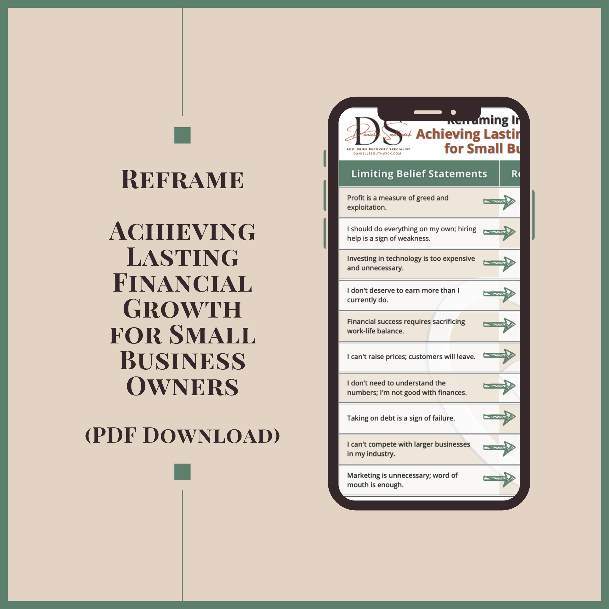 Reframing Intangible Losses: Financial Goals for Small Business Owners (PDF Download)