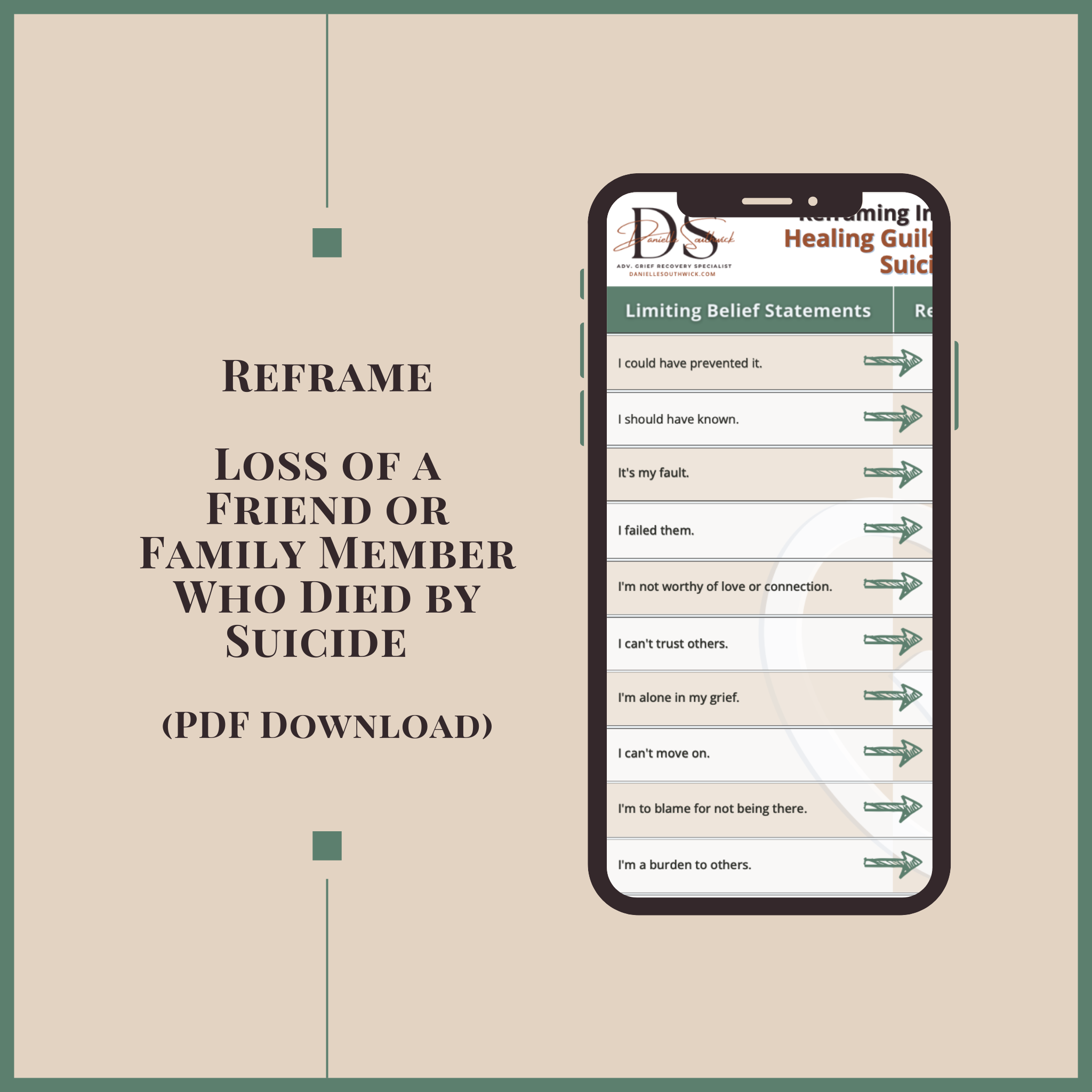 Reframing Intangible Losses: Loss of a Friend or Family Member Who Died by Suicide (PDF Download)