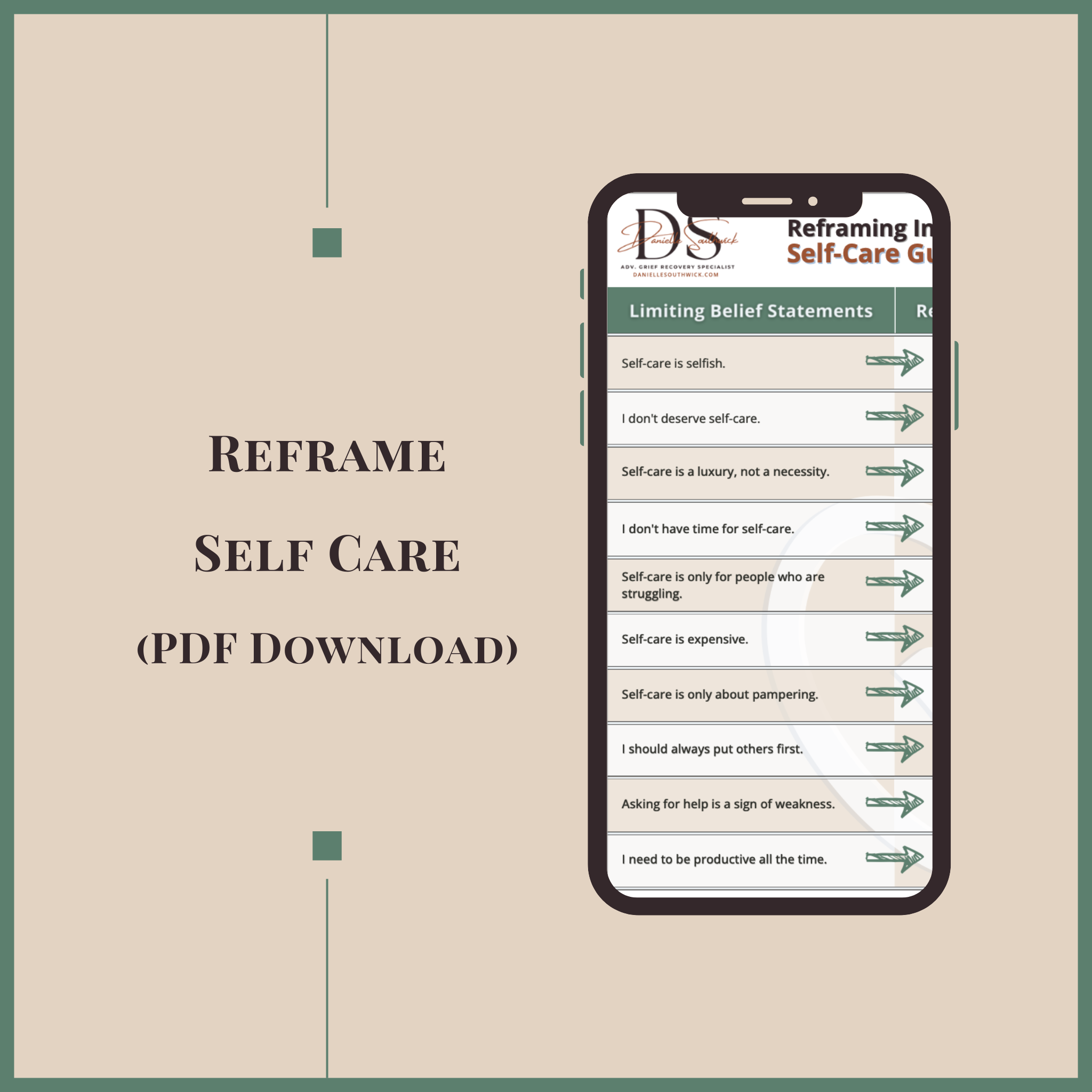 Reframing Intangible Losses: Self Care (PDF Download)