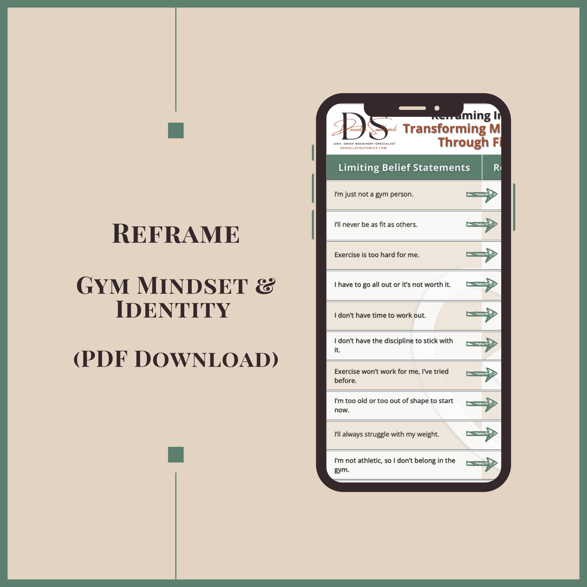 Reframing Intangible Losses: Gym Mindset & Identity (PDF Download)