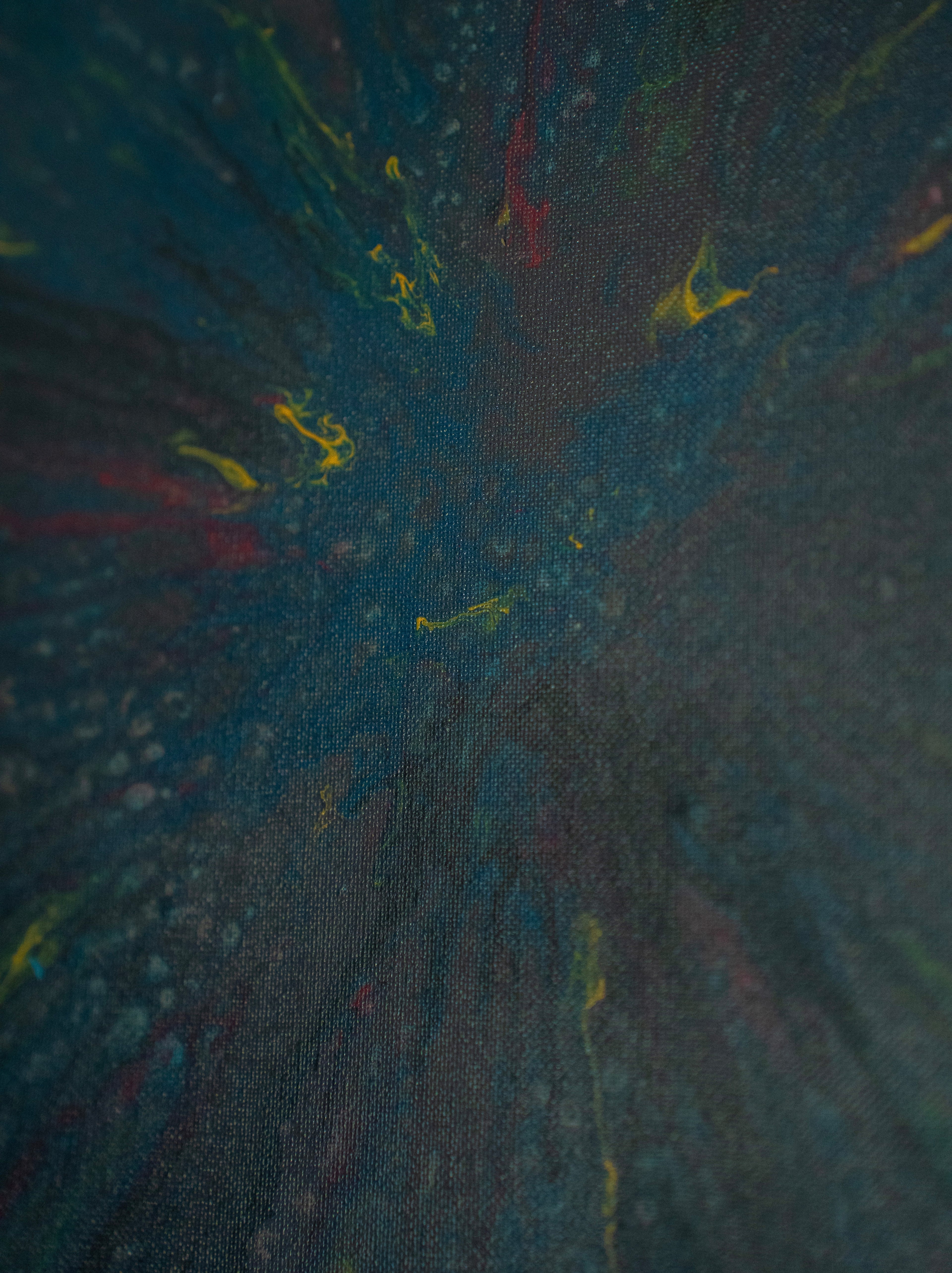 Veiled Grove: Handmade Acrylic Artwork Canvas: 10”x10”