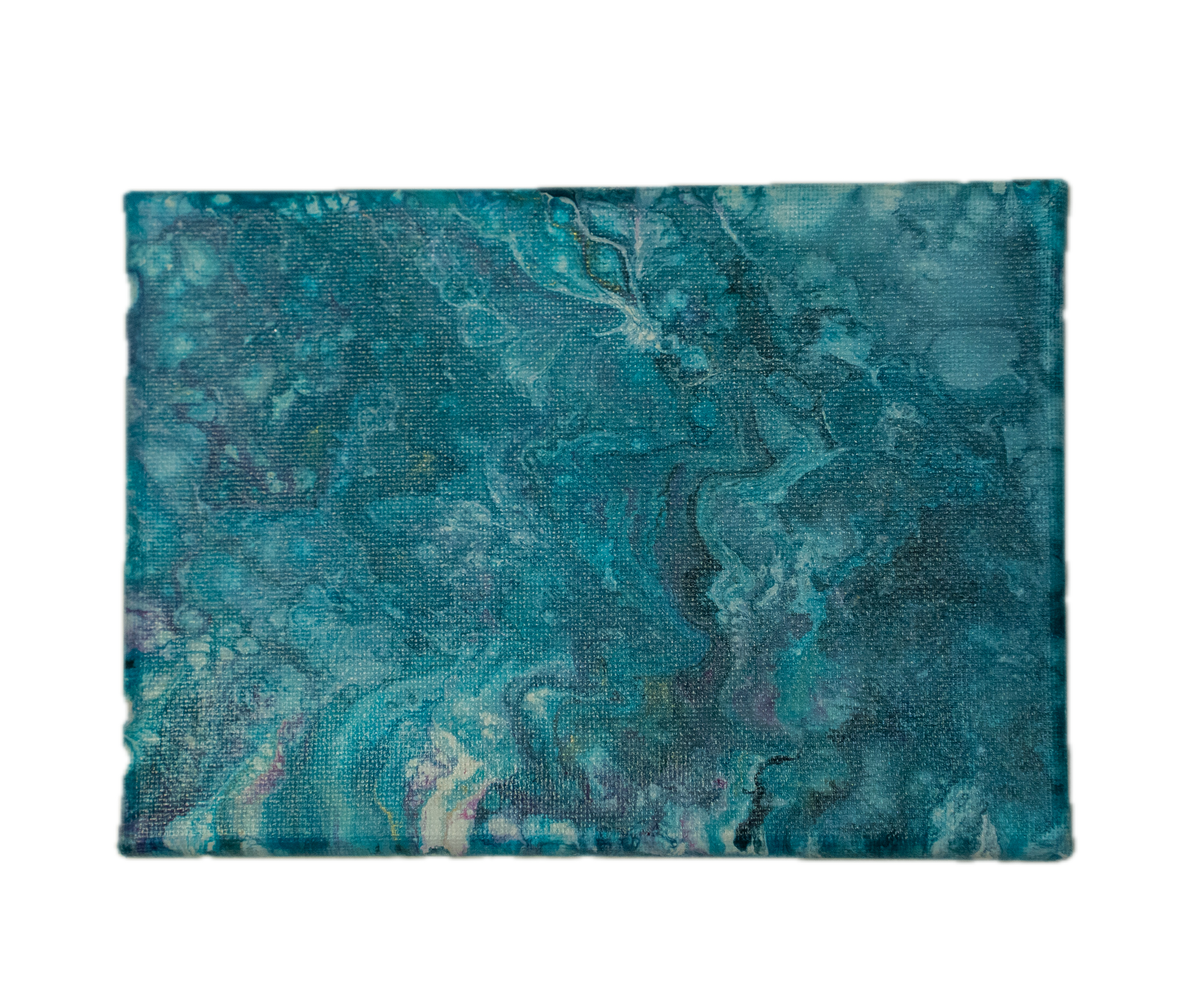 Veil of Storms: Handmade Acrylic Artwork Canvas 7”x5”