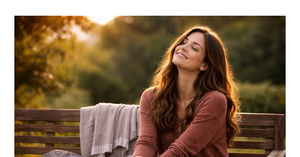Woman feeling free and rejuvenated outdoors