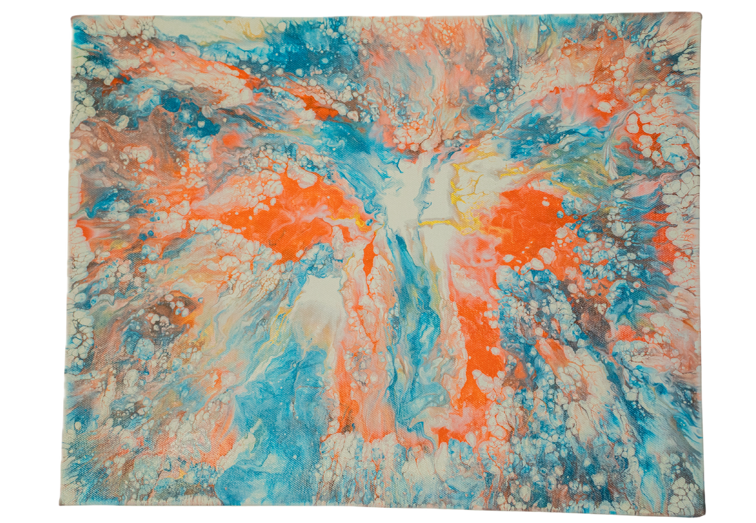 A-Door-able: Handmade Acrylic Artwork  Canvas: 18”x14”