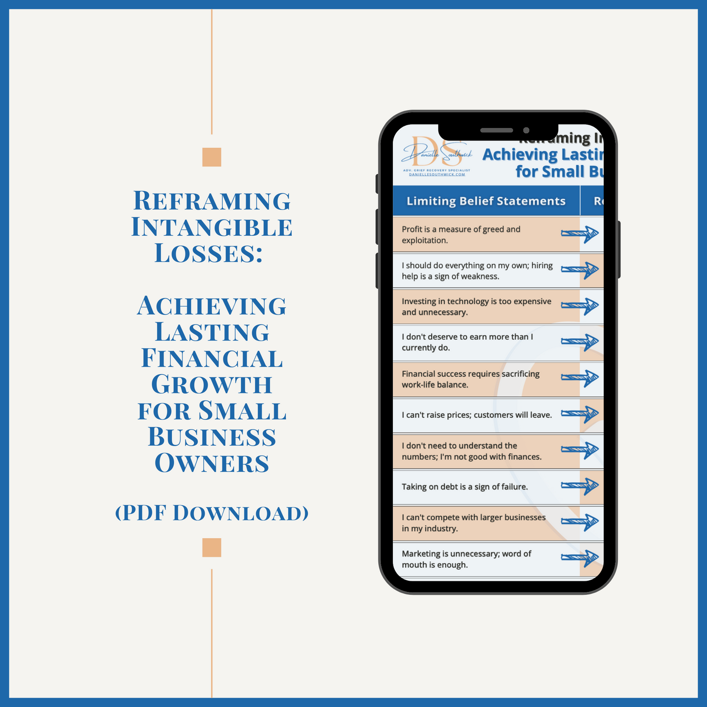 Reframing Intangible Losses: Financial Goals for Small Business Owners – Quick Guide (PDF Download)