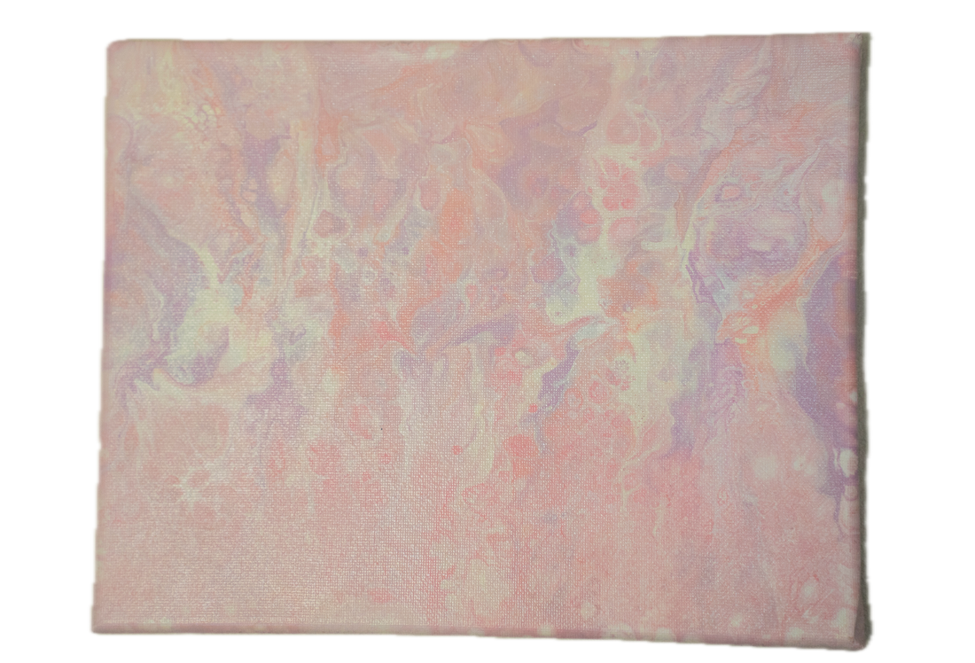 Bubbleingo: Handmade Acrylic Artwork  Canvas: 10”x8”