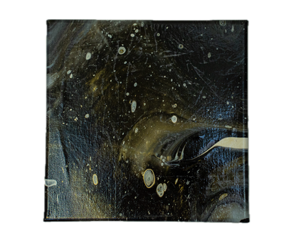 Celestial Drift: Handmade Acrylic Artwork  Canvas: 8”x8”