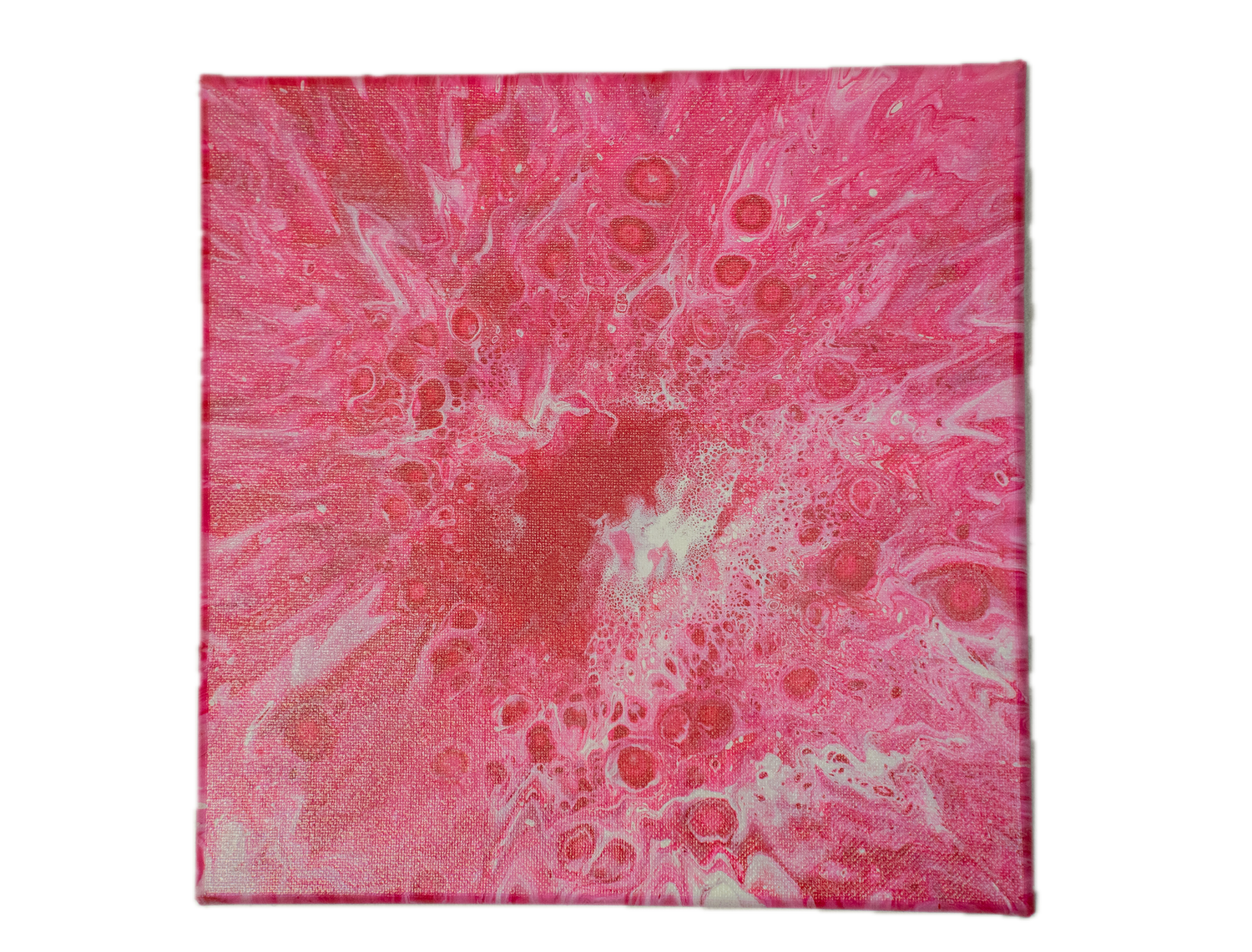 Cotton Lava: Handmade Acrylic Artwork  Canvas: 10”x10”