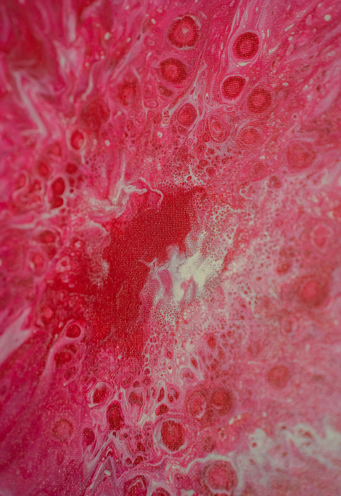 Cotton Lava: Handmade Acrylic Artwork  Canvas: 10”x10”