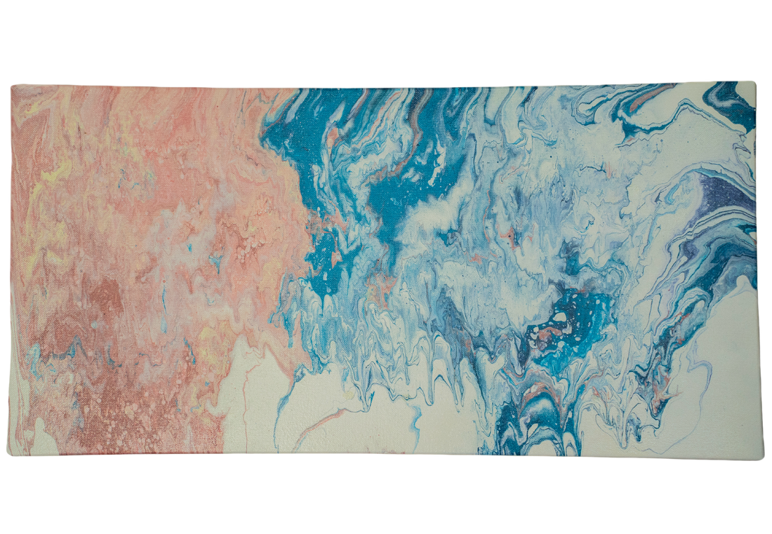 Cottonfire: Handmade Acrylic Artwork  Canvas: 24”x12”