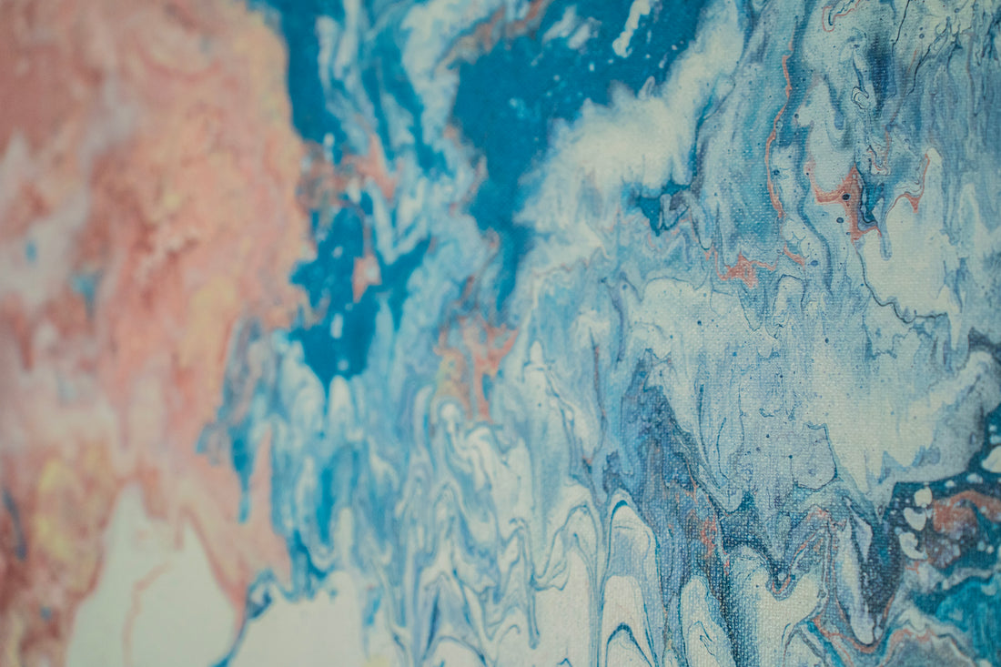 Cottonfire: Handmade Acrylic Artwork  Canvas: 24”x12”