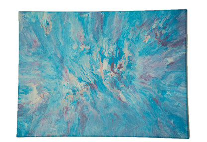Driftlight: Handmade Acrylic Artwork  Canvas: 16”x12”