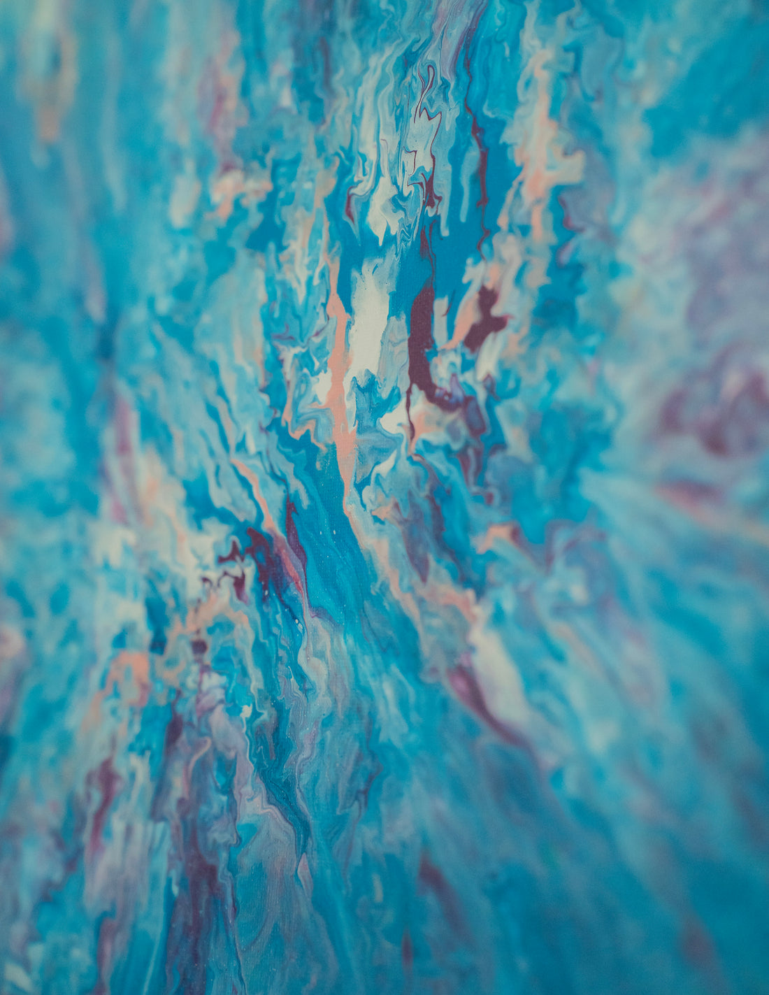 Driftlight: Handmade Acrylic Artwork  Canvas: 16”x12”