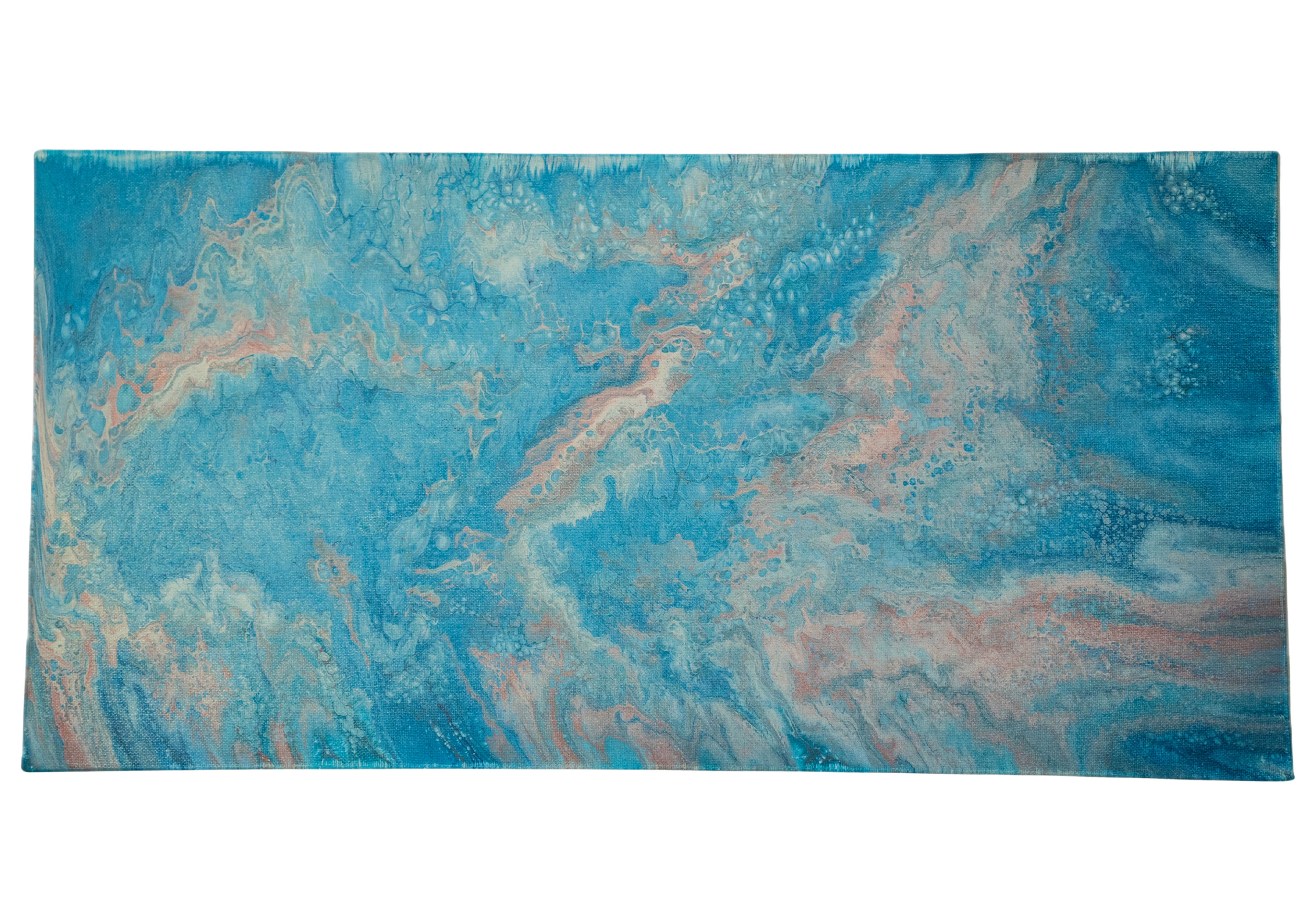 Erosion: Handmade Acrylic Artwork  Canvas: 24”x12”