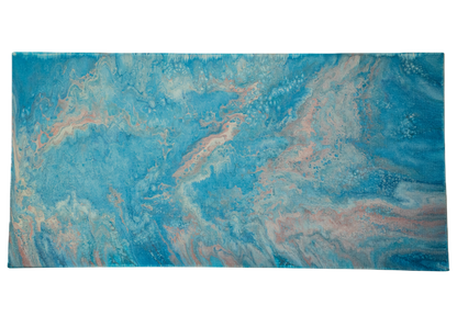 Erosion: Handmade Acrylic Artwork  Canvas: 24”x12”
