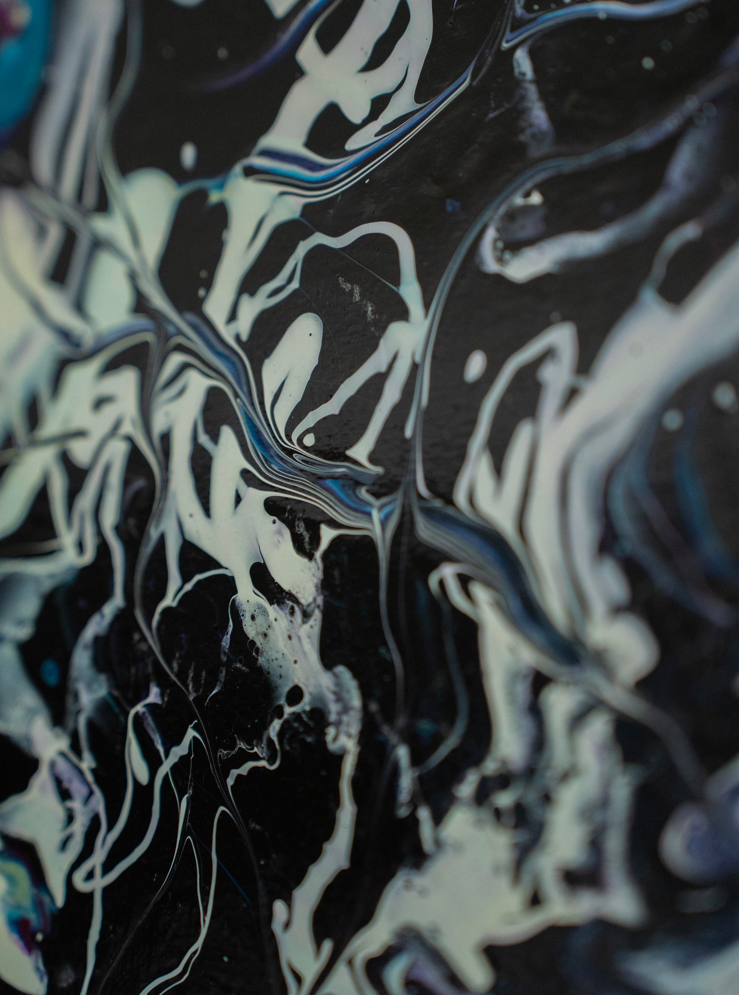 Ethereal Entanglement: Handmade Acrylic Artwork Canvas: 8”x8”