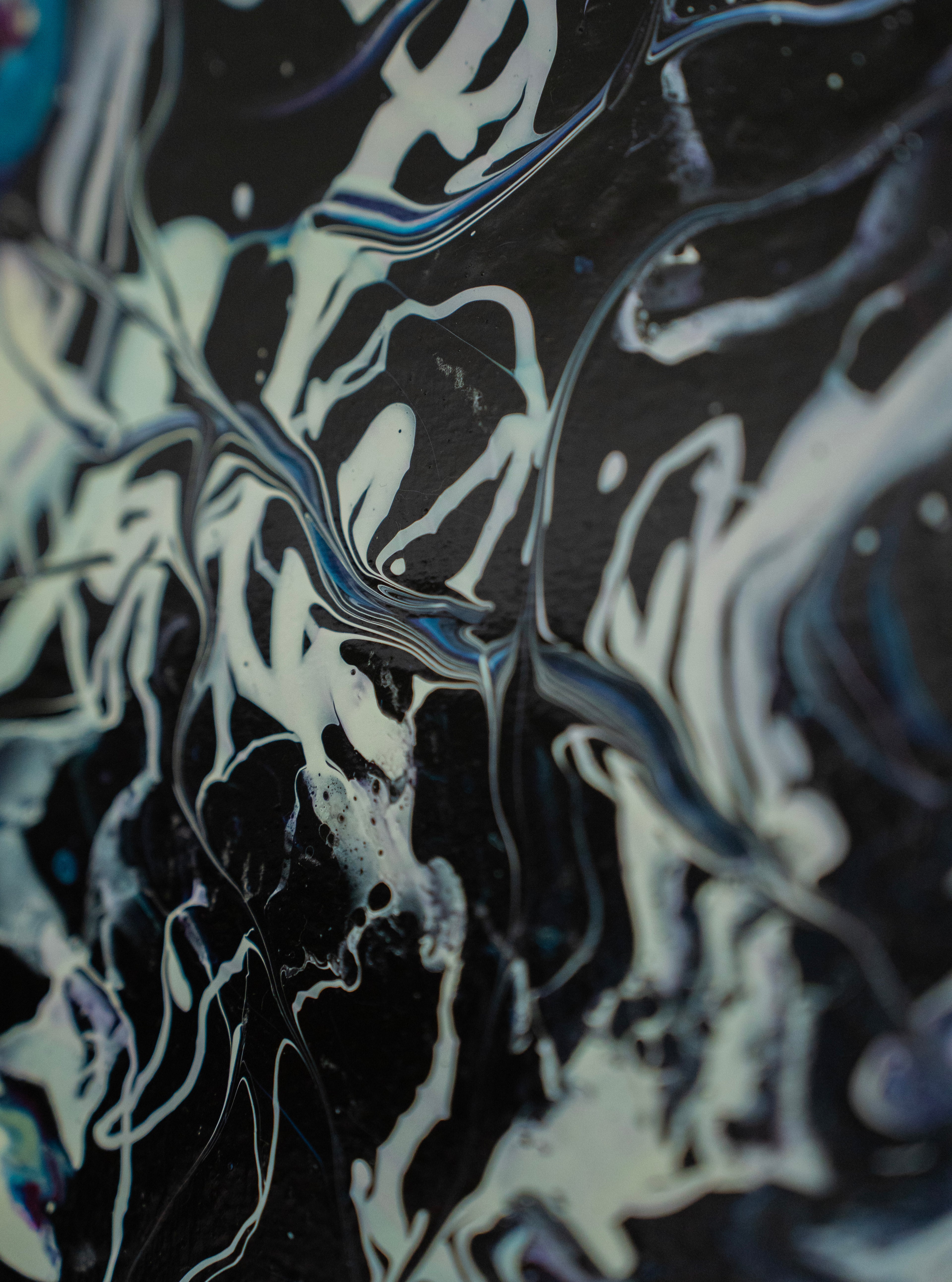 Ethereal Entanglement: Handmade Acrylic Artwork Canvas: 8”x8”