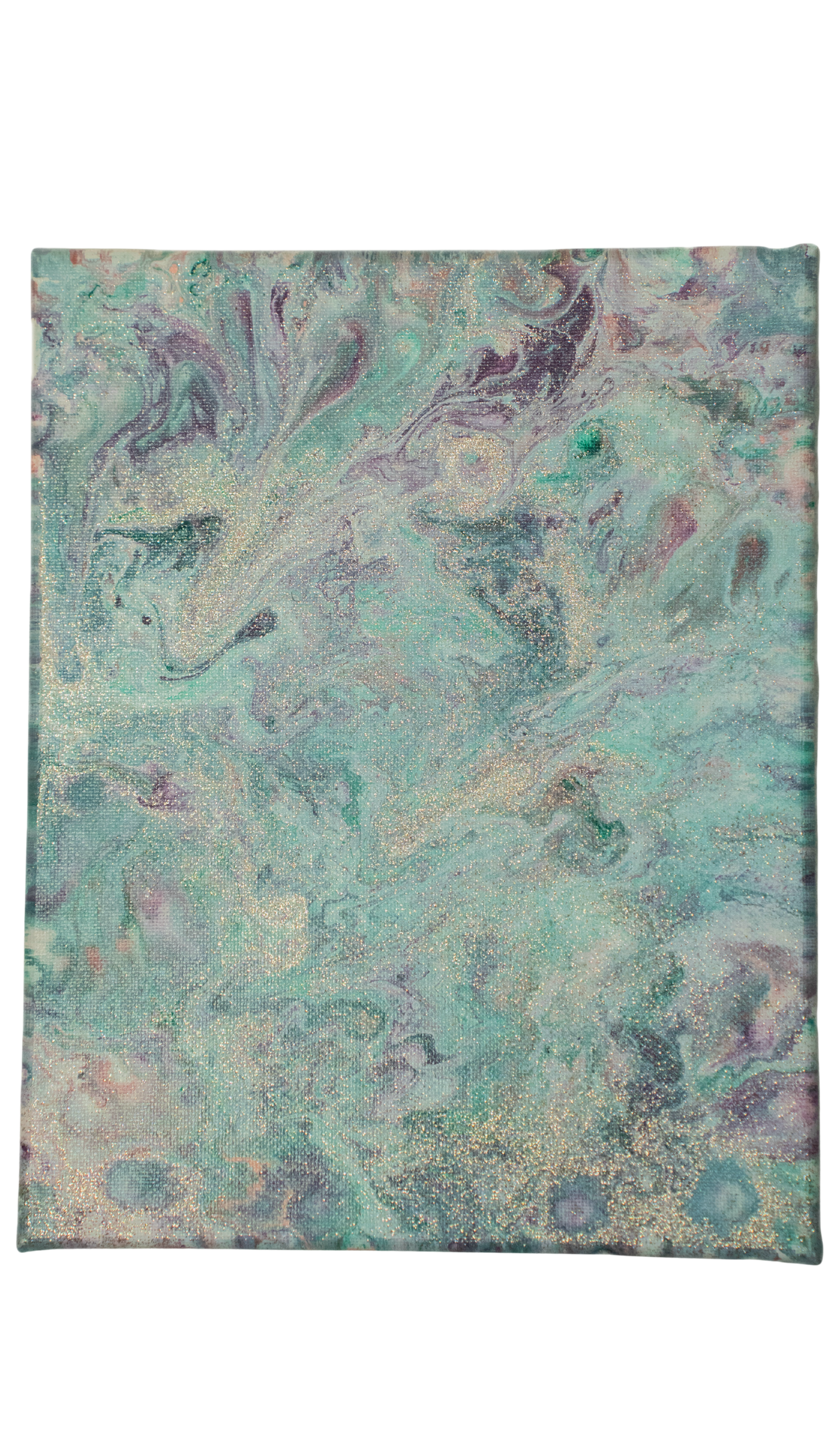 Find The Chameleon: Handmade Acrylic Artwork Canvas: 8”x10”