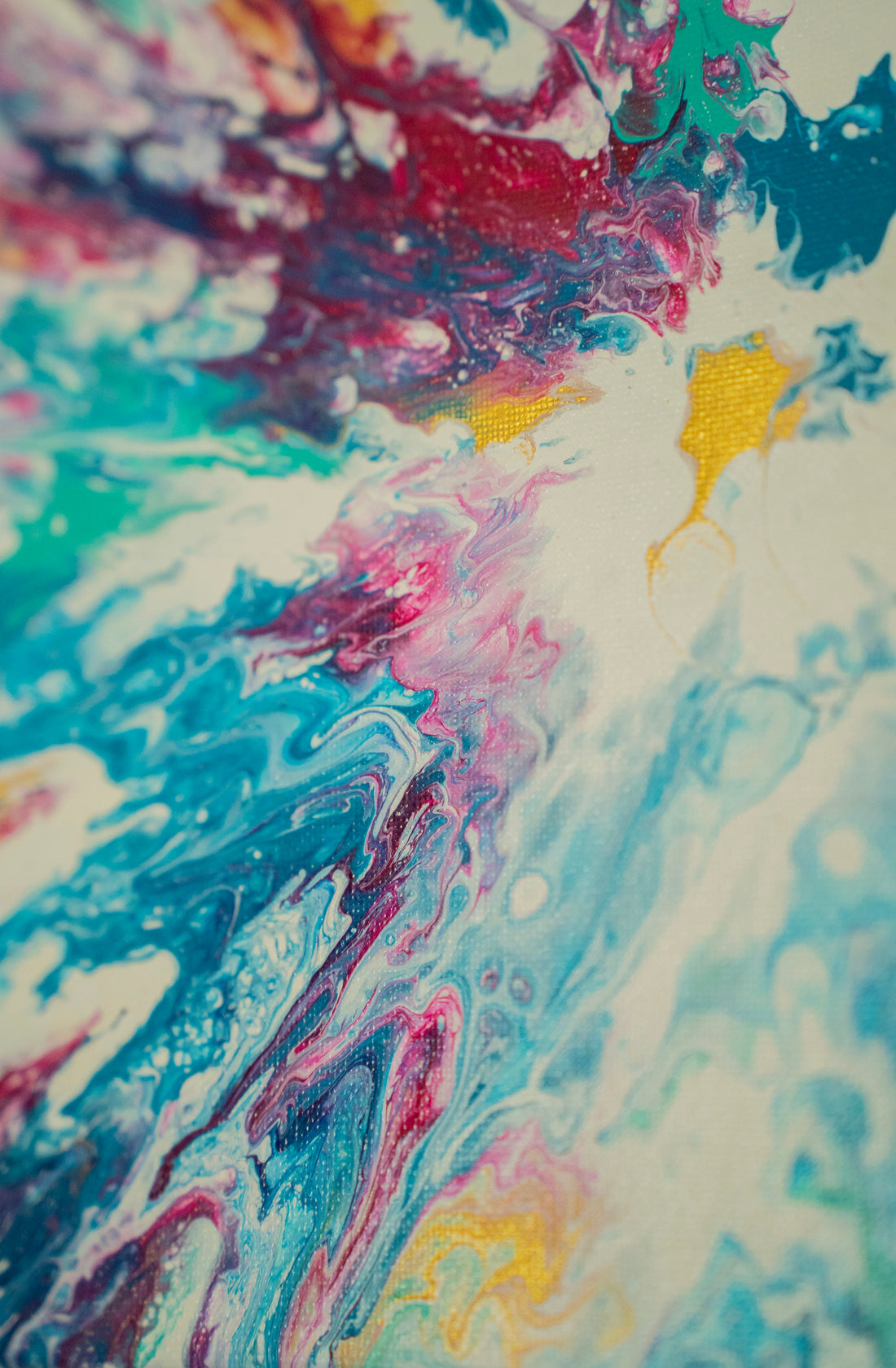 Flare Up: Handmade Acrylic Artwork  Canvas: 10”x8”