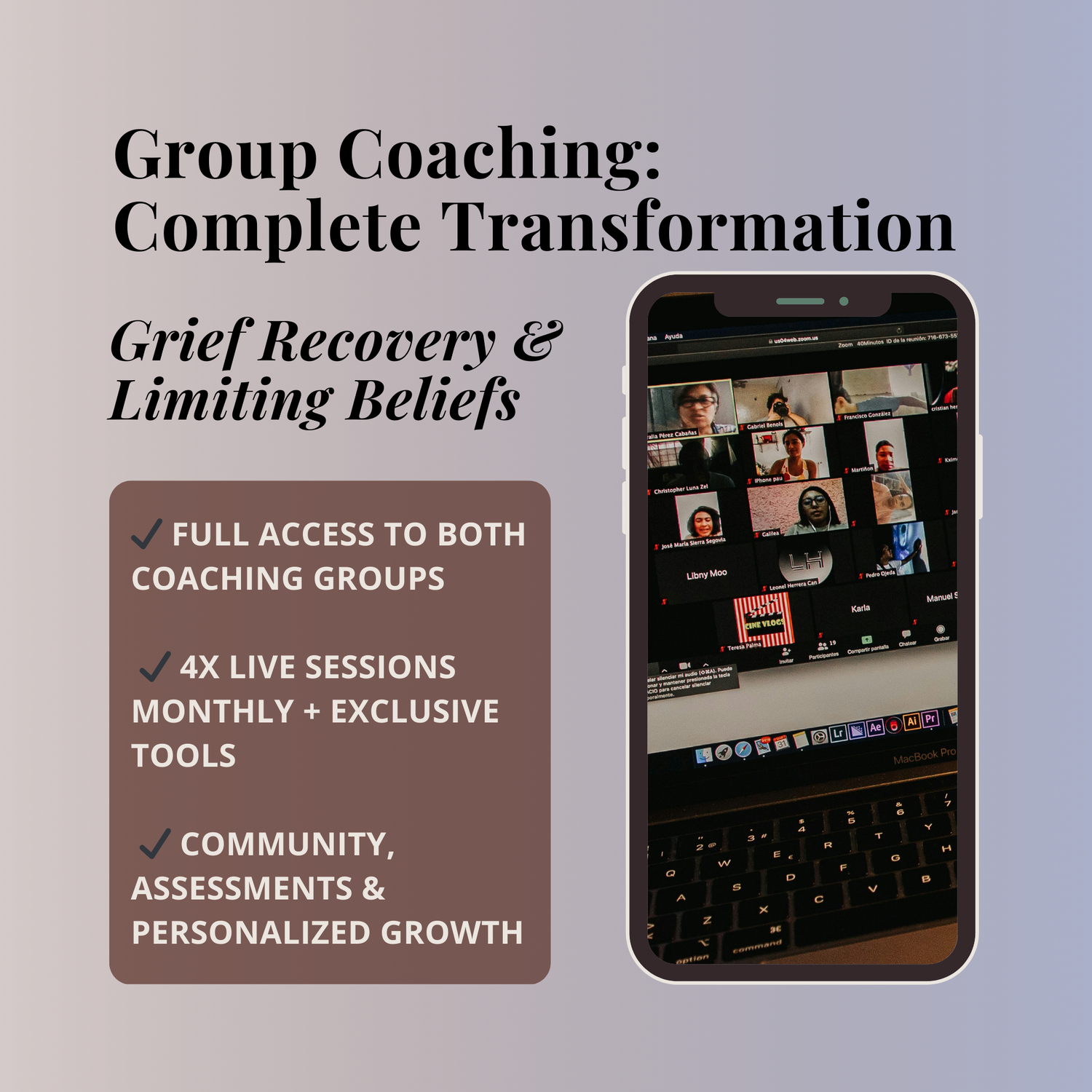 Group Coaching – Complete Transformation (Monthly)