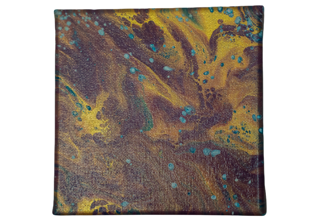 Holly and Hearth: Handmade Acrylic Artwork  Canvas: 5”x5”