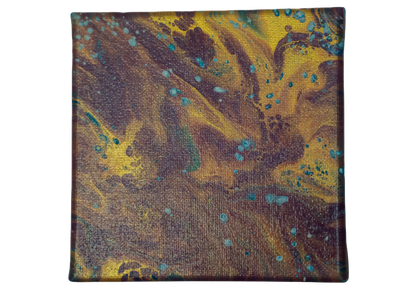 Holly and Hearth: Handmade Acrylic Artwork  Canvas: 5”x5”