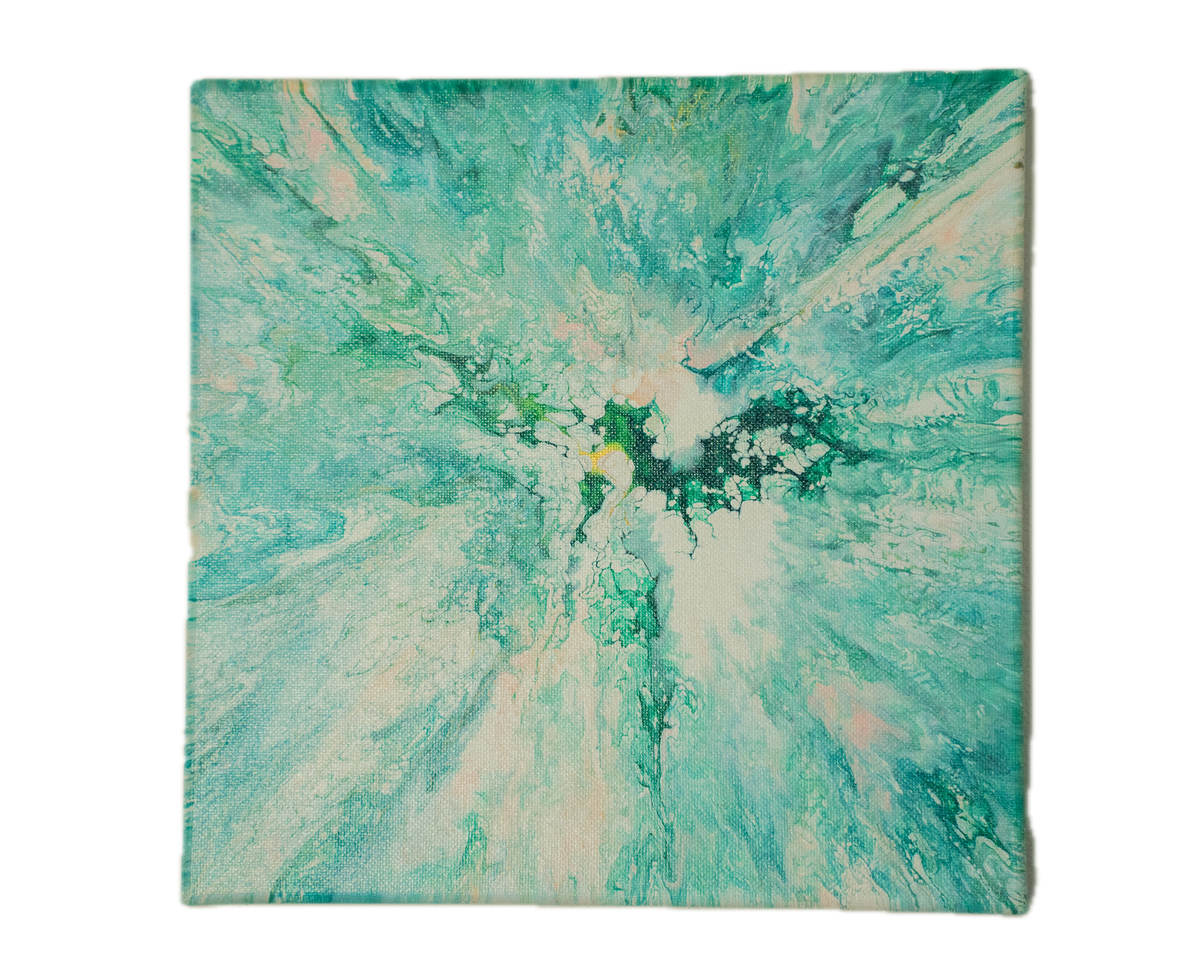 Krystal Klear: Handmade Acrylic Artwork  Canvas: 10”x10”