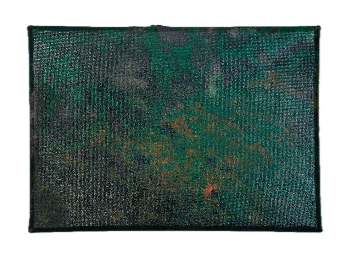 Lurking in the Forrest: Handmade Acrylic Artwork Canvas: 5”x7”