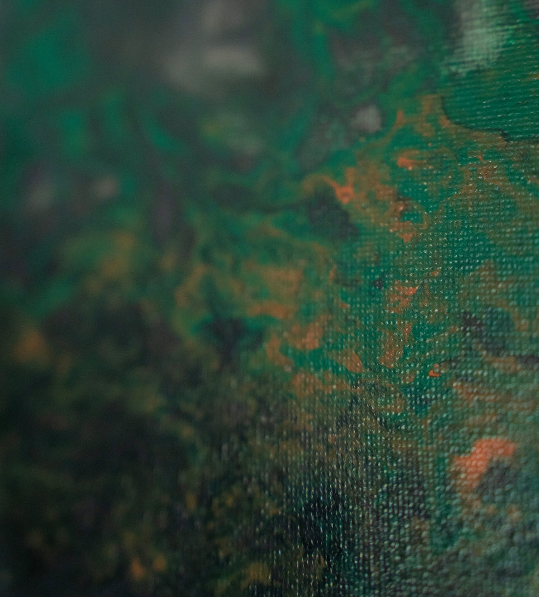 Lurking in the Forrest: Handmade Acrylic Artwork Canvas: 5”x7”