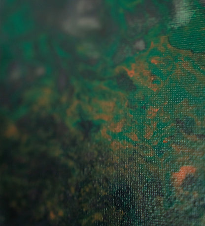 Lurking in the Forrest: Handmade Acrylic Artwork Canvas: 5”x7”