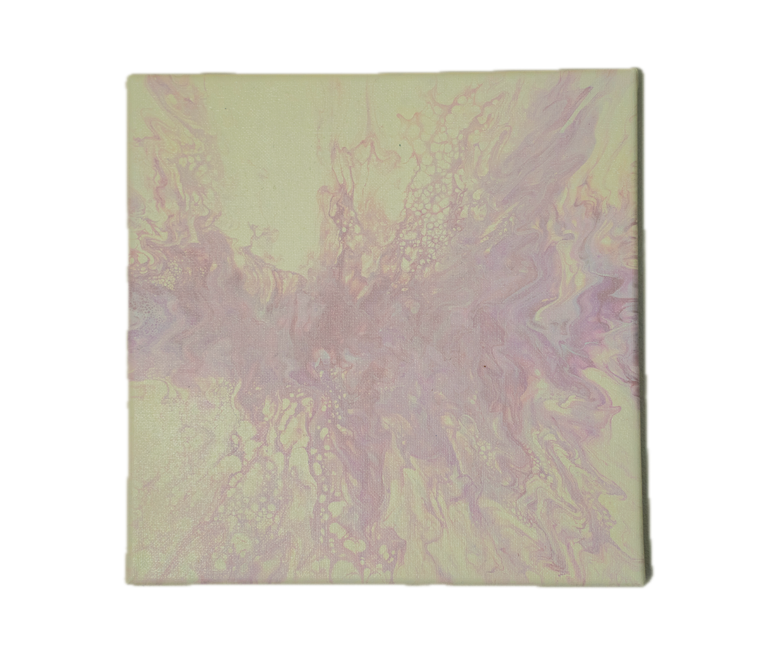 Muted Kindling: Handmade Acrylic Artwork  Canvas: 10”x10”