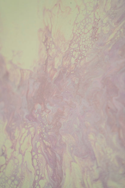 Muted Kindling: Handmade Acrylic Artwork  Canvas: 10”x10”