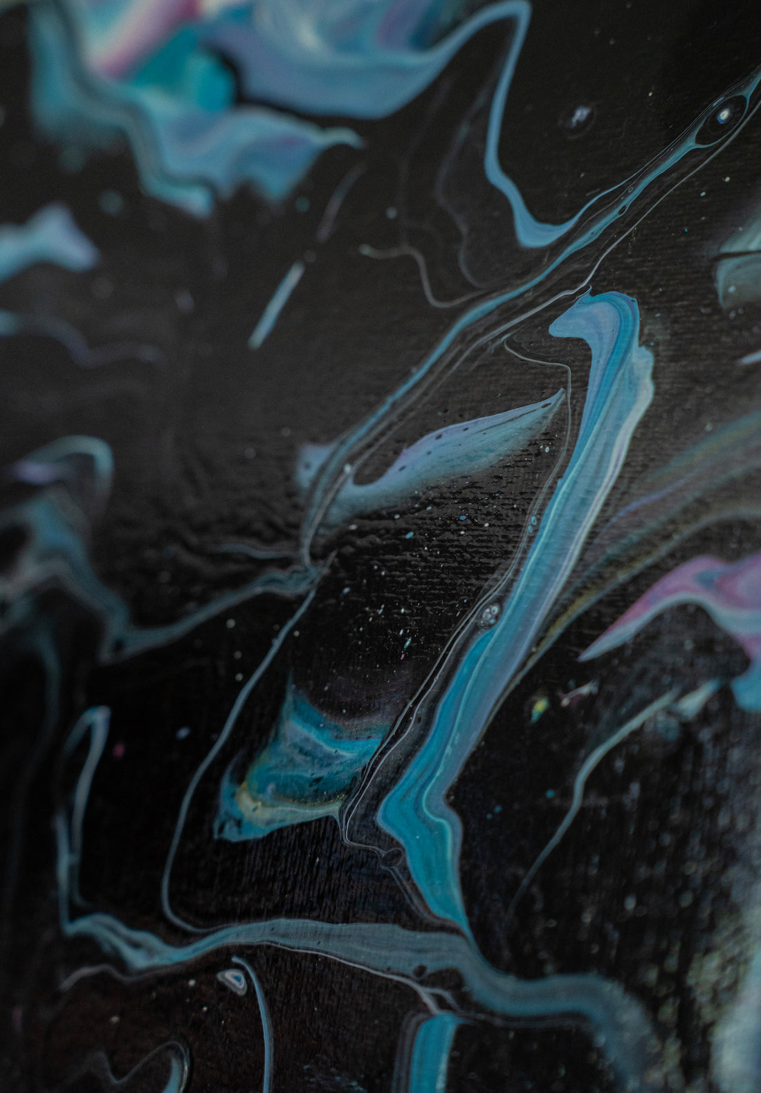 Nebula Dreams: Handmade Acrylic Artwork Canvas: 8”x8”