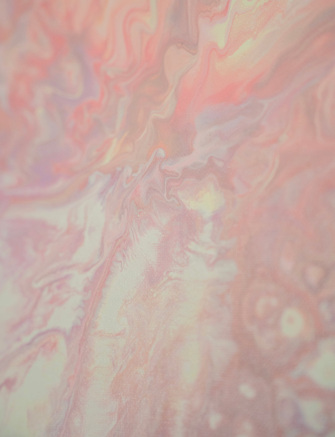Pink Lemonade: Handmade Acrylic Artwork  Canvas: 10”x8”