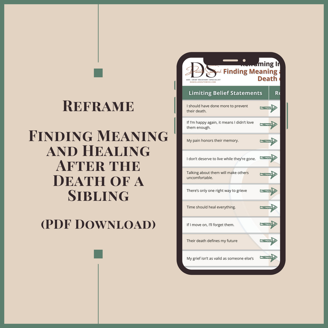Reframing Intangible Losses: Death of a Sibling (PDF Download)