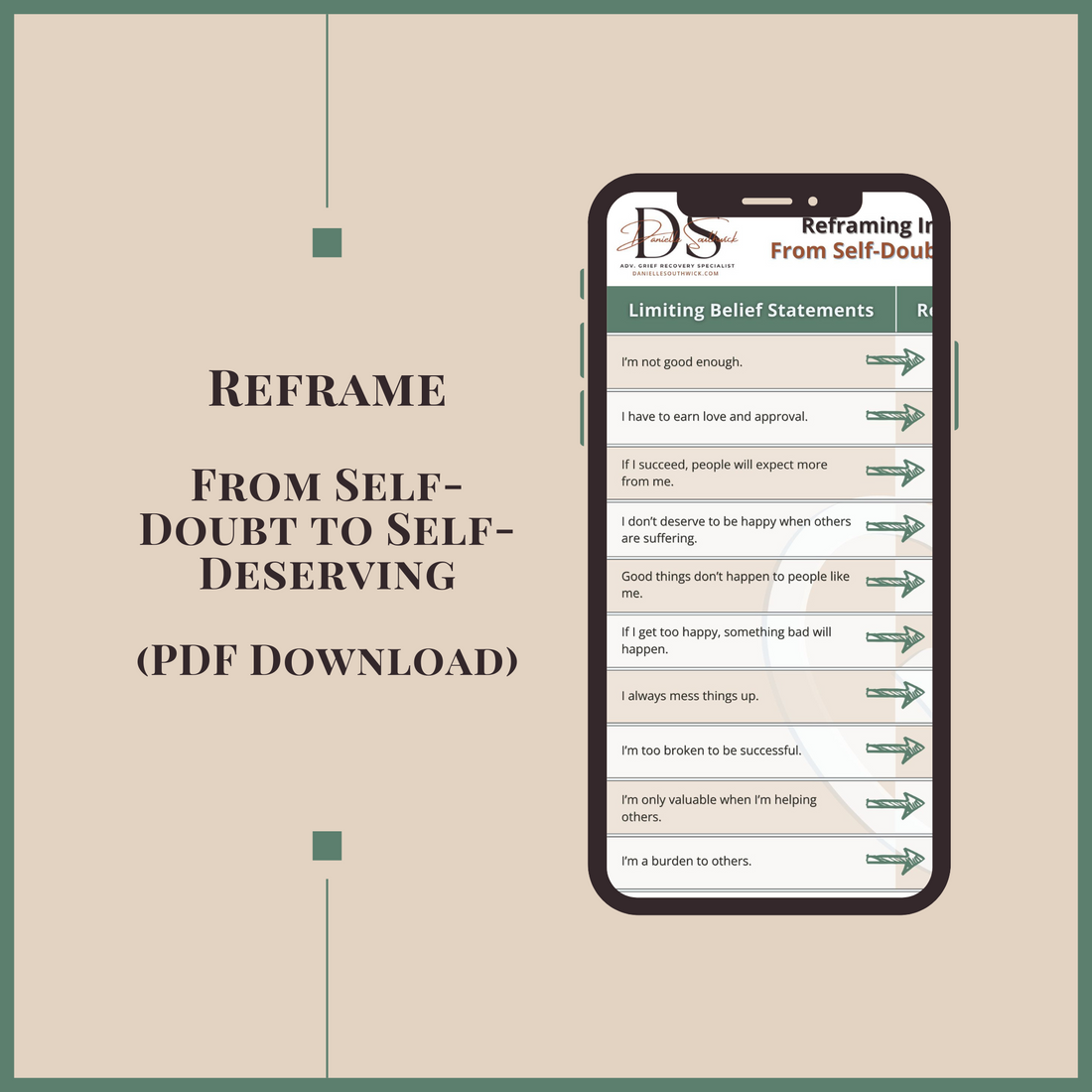 Reframing Intangible Losses: Self-Worth Believing You&