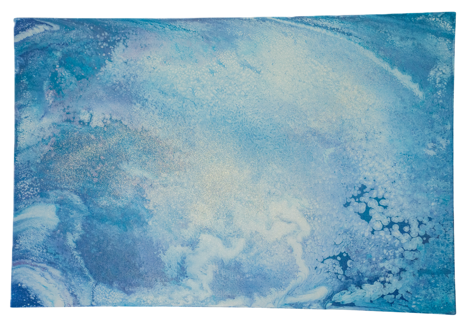 Skywater: Handmade Acrylic Artwork  Canvas: 24”x36