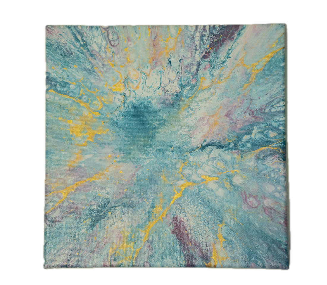 Sweet Tea: Handmade Acrylic Artwork  Canvas: 10”x10”