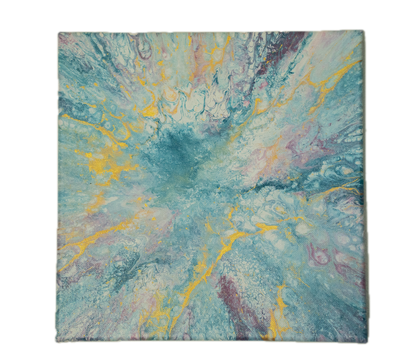 Sweet Tea: Handmade Acrylic Artwork  Canvas: 10”x10”