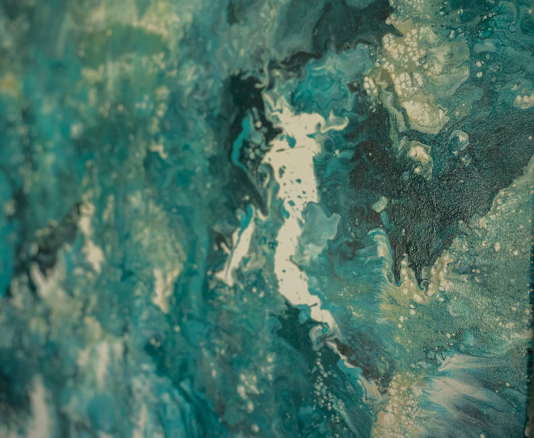 Tide Within: Handmade Acrylic Artwork Canvas: 24”x36