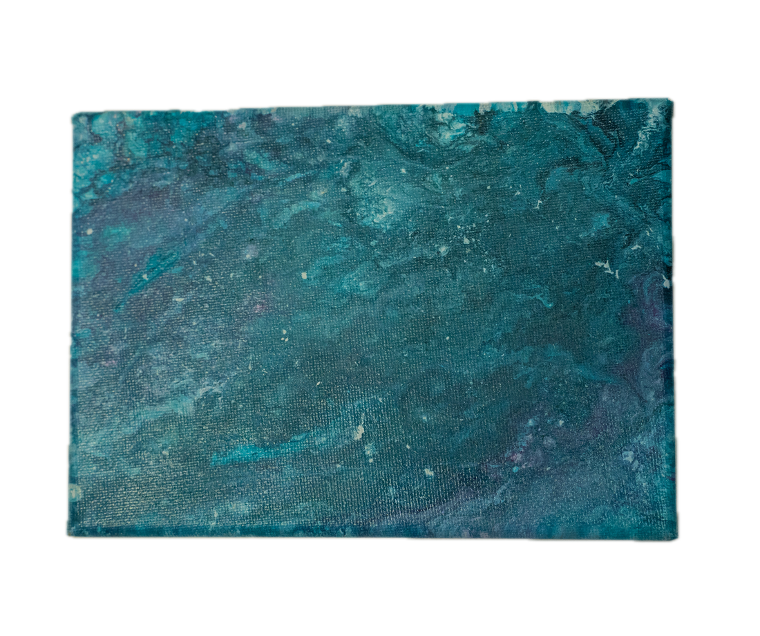Unspoken Whispers: Handmade Acrylic Artwork  Canvas 7”x5”
