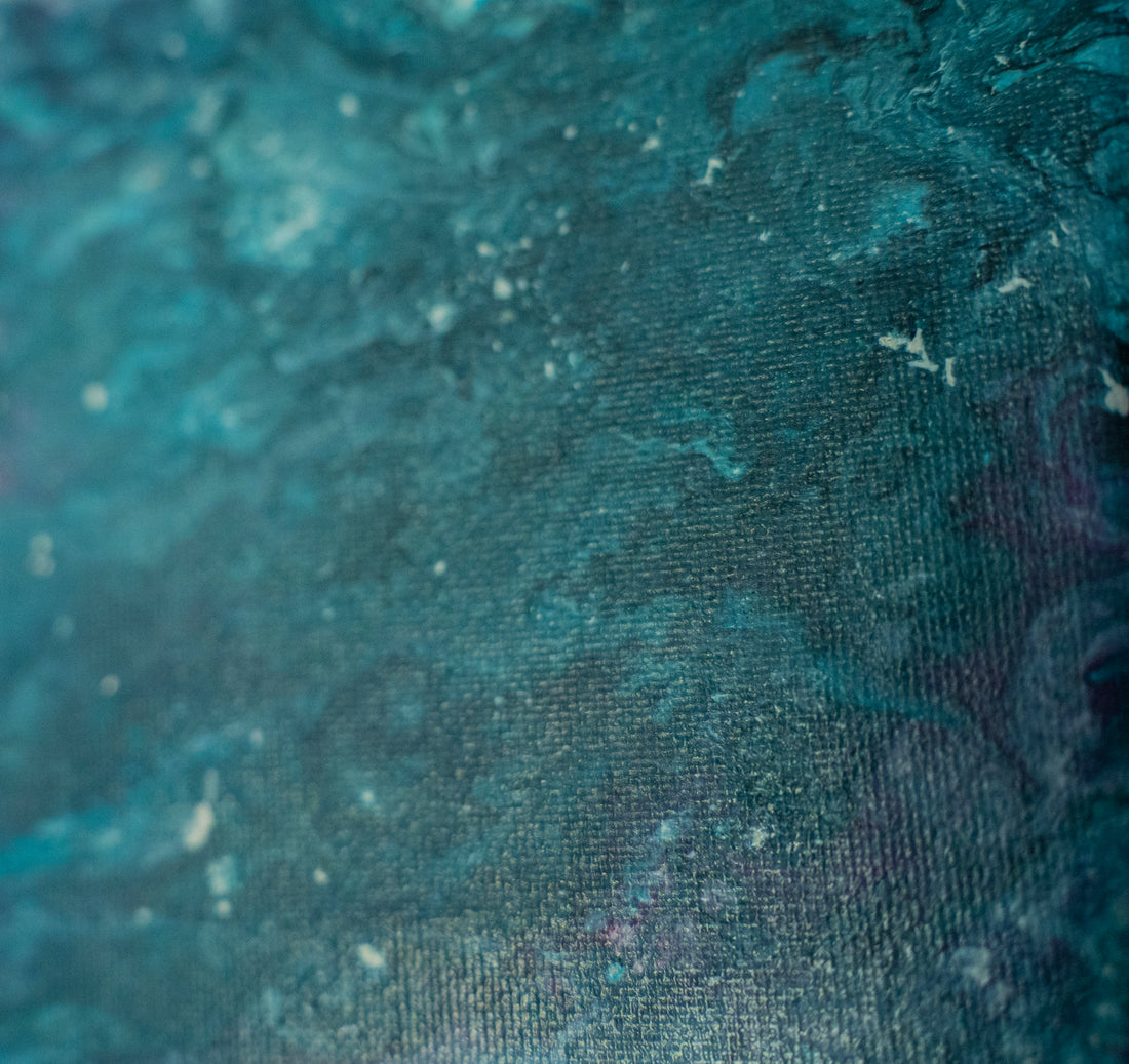 Unspoken Whispers: Handmade Acrylic Artwork  Canvas 7”x5”