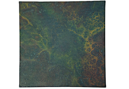 Veiled Grove: Handmade Acrylic Artwork  Canvas: 10”x10”