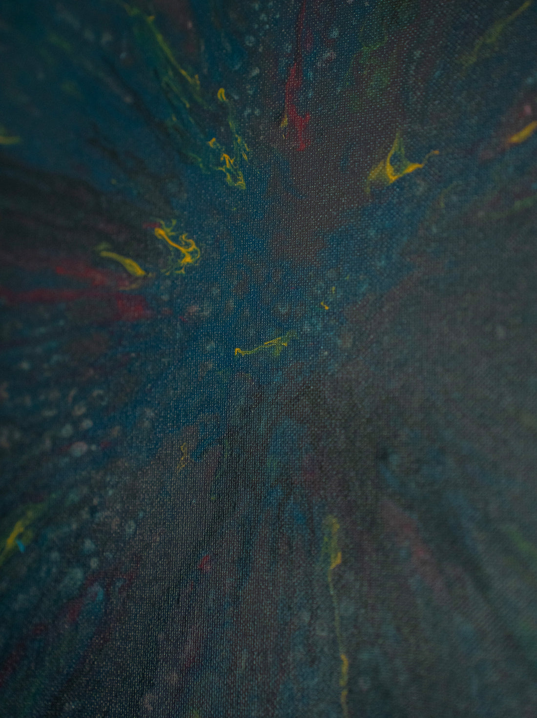Veiled Grove: Handmade Acrylic Artwork  Canvas: 10”x10”