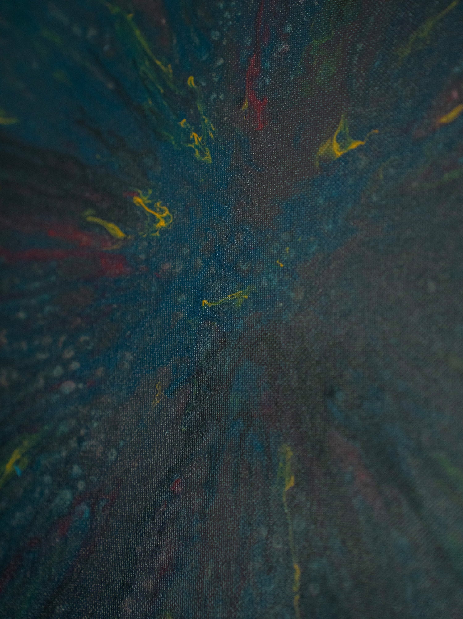 Veiled Grove: Handmade Acrylic Artwork  Canvas: 10”x10”