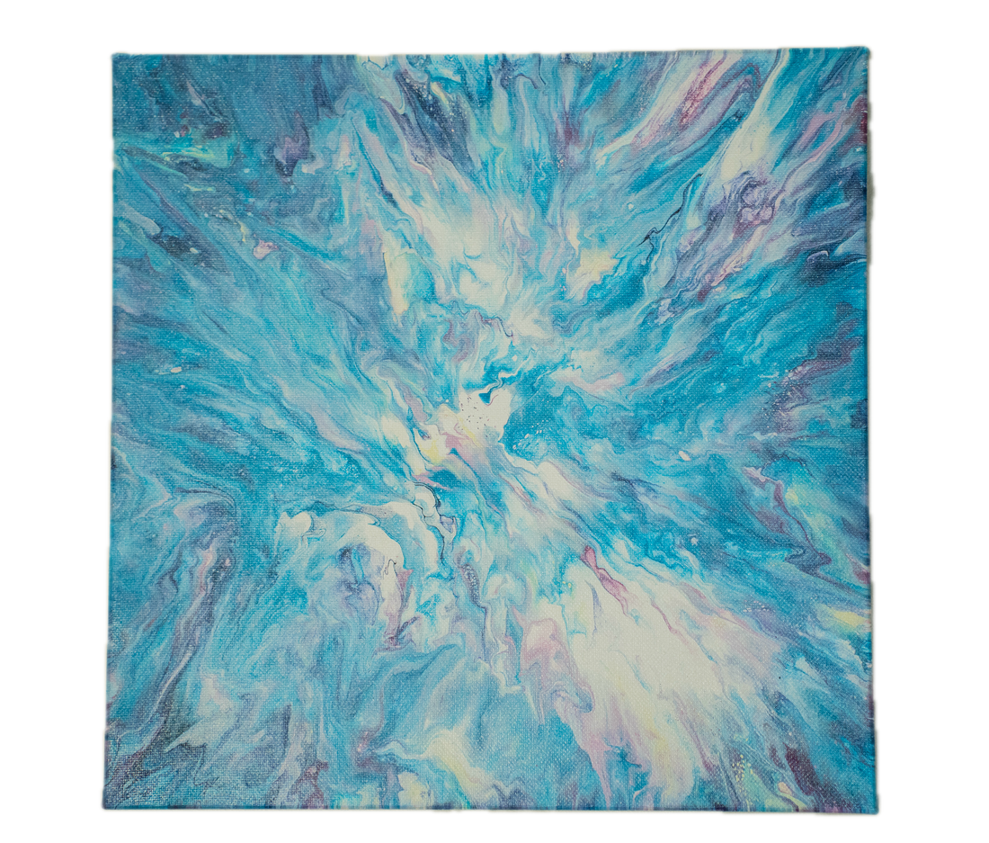Wildlight: Handmade Acrylic Artwork  Canvas: 12”x12”