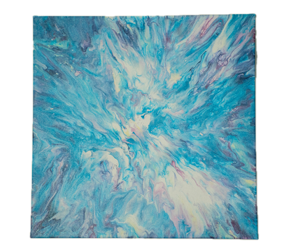 Wildlight: Handmade Acrylic Artwork  Canvas: 12”x12”